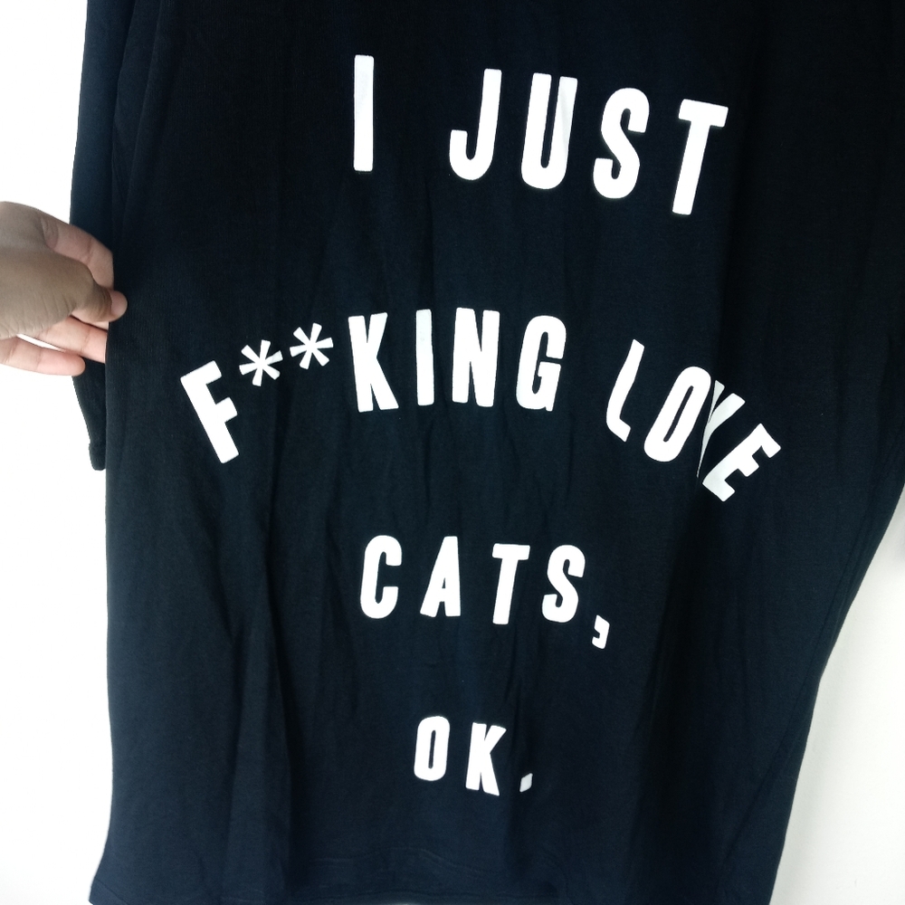 Killstar Cats Ladies Raglan T-Shirt Size S - Picture 4 of 14